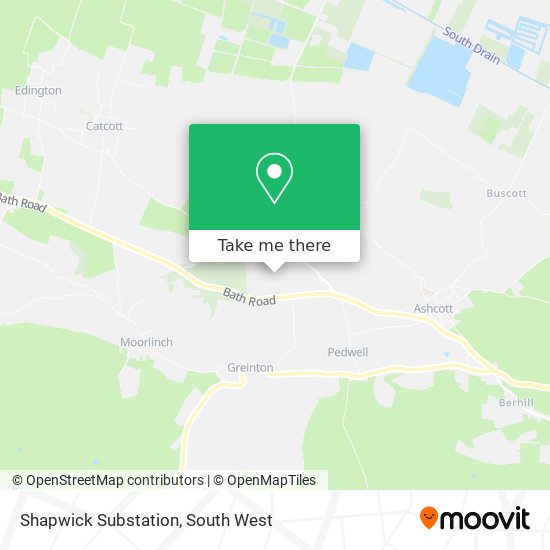 Shapwick Substation map