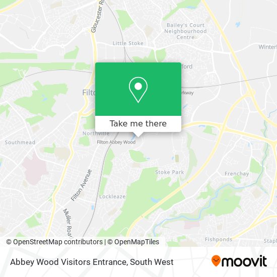 Abbey Wood Visitors Entrance map