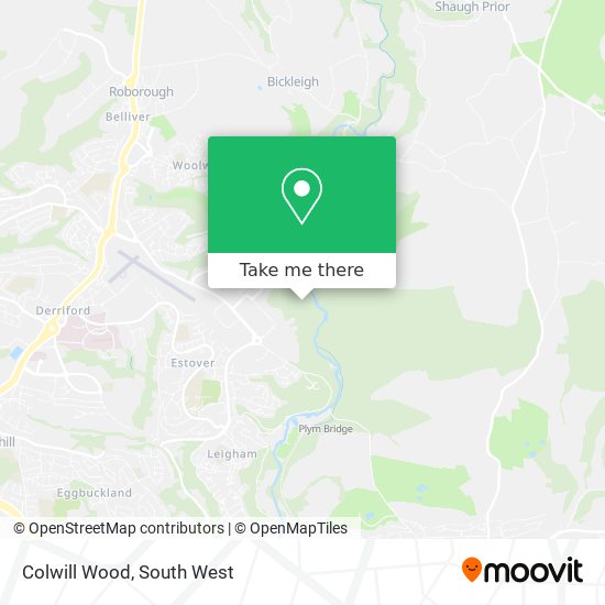 Colwill Wood map