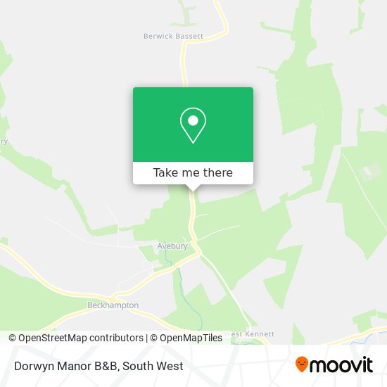 Dorwyn Manor B&B map