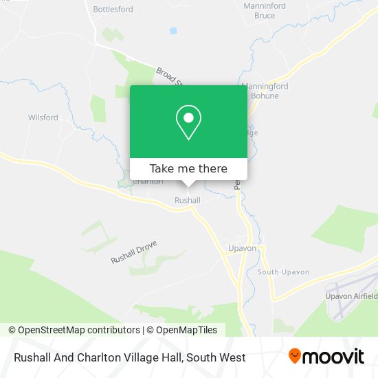 Rushall And Charlton Village Hall map