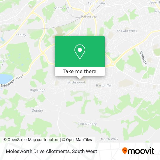 Molesworth Drive Allotments map