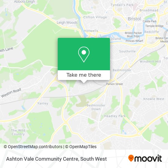 Ashton Vale Community Centre map