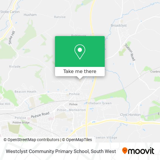 Westclyst Community Primary School map