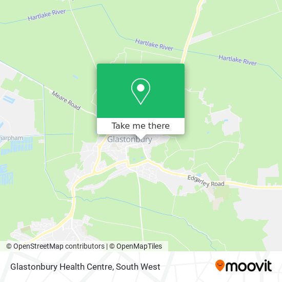 Glastonbury Health Centre map