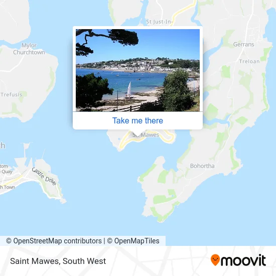 Saint Mawes map