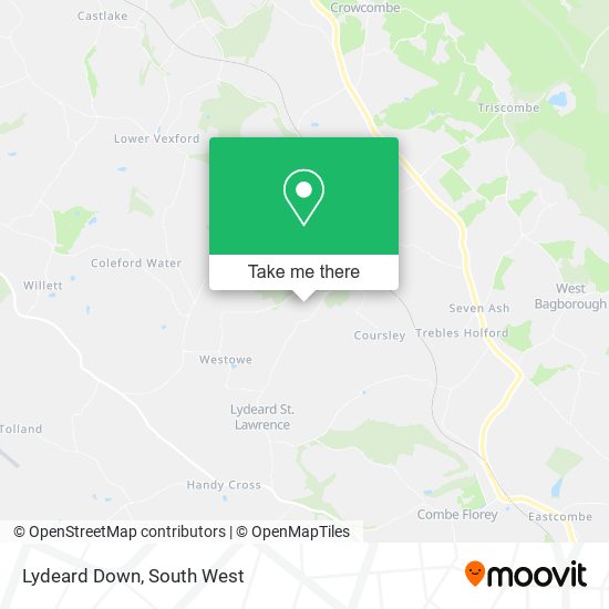 Lydeard Down map