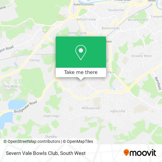 Severn Vale Bowls Club map