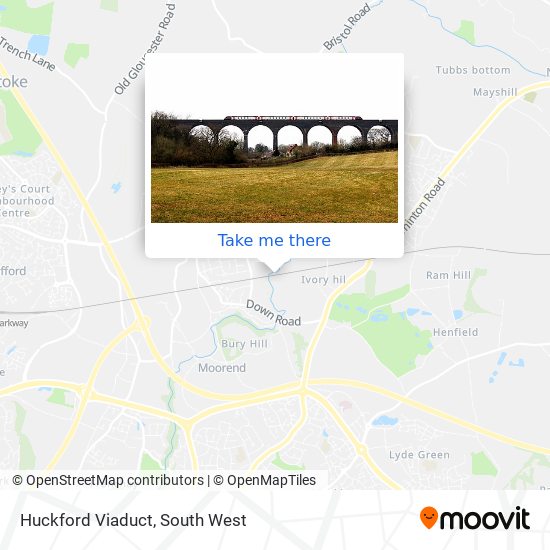 Huckford Viaduct map