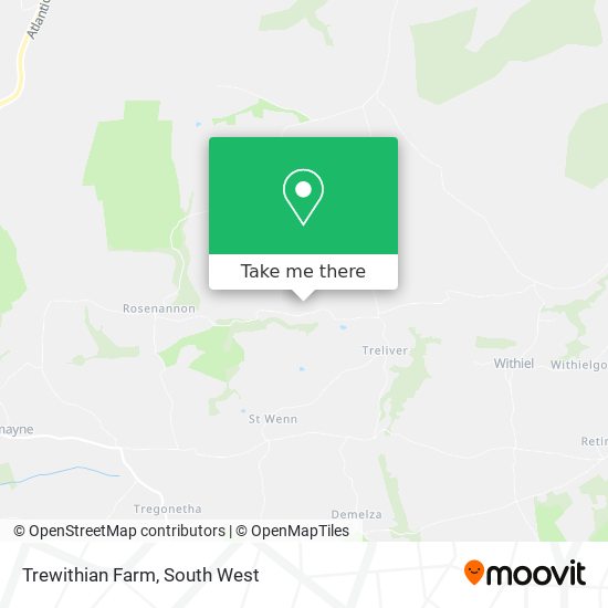 Trewithian Farm map