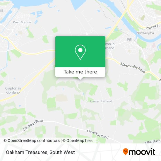 Oakham Treasures map