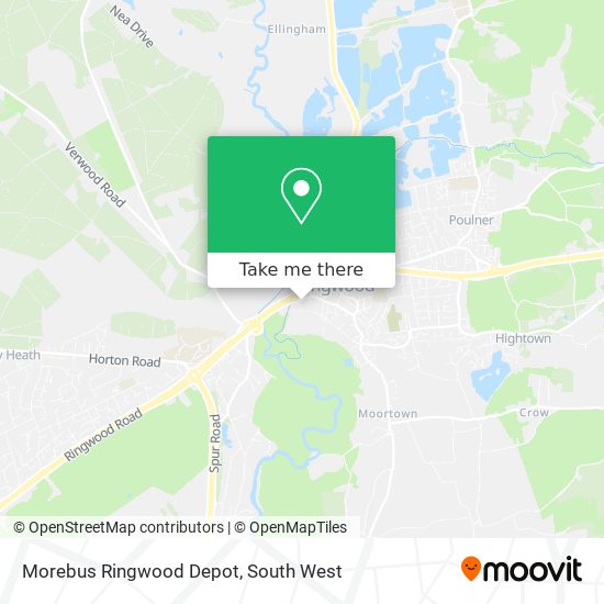 Morebus Ringwood Depot map