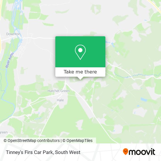 Tinney's Firs Car Park map