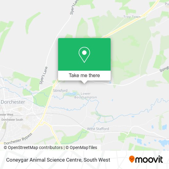 Coneygar Animal Science Centre map