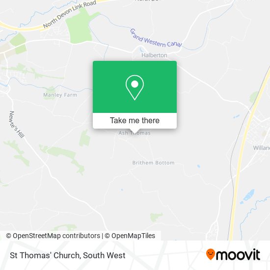 St Thomas' Church map
