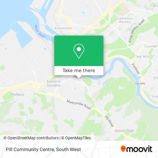 Pill Community Centre map