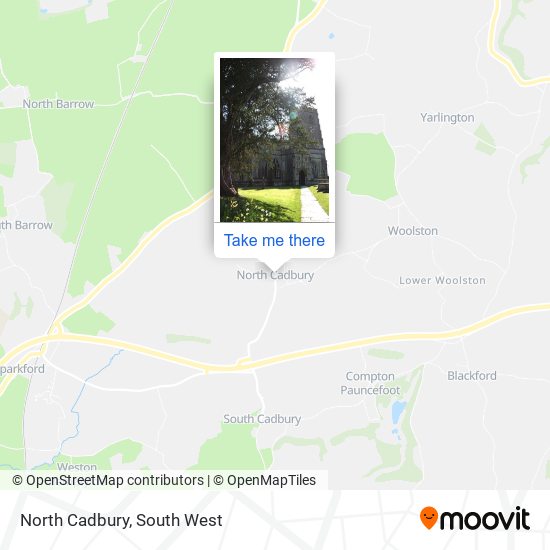 North Cadbury map