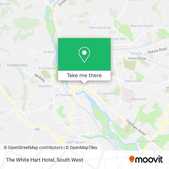 The White Hart Hotel map