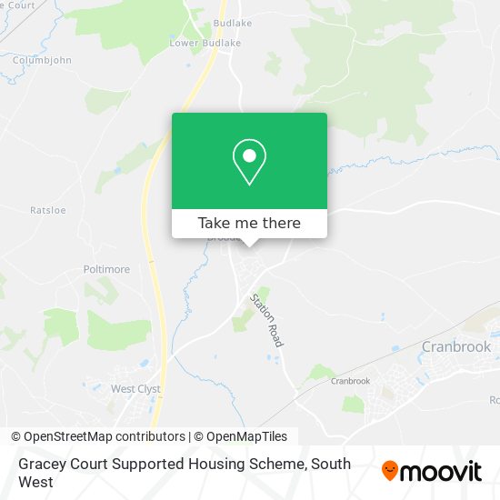 Gracey Court Supported Housing Scheme map