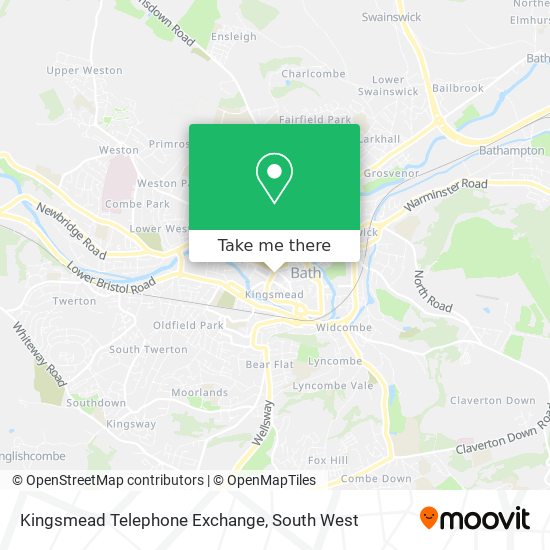 Kingsmead Telephone Exchange map
