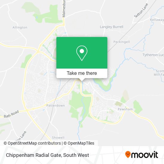 Chippenham Radial Gate map