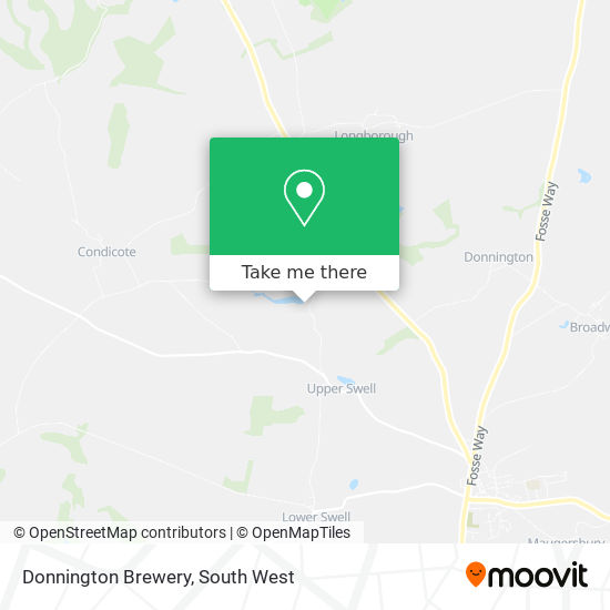 Donnington Brewery map