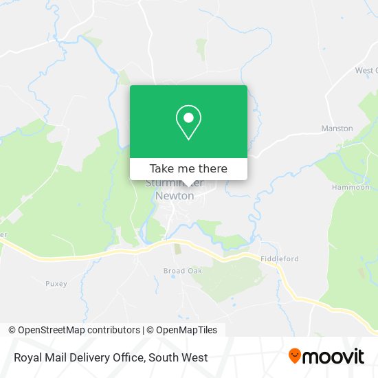 Royal Mail Delivery Office map