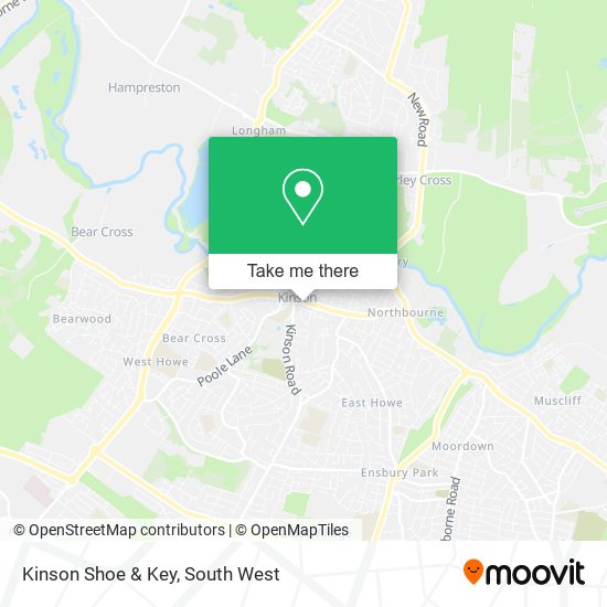 Kinson Shoe & Key map
