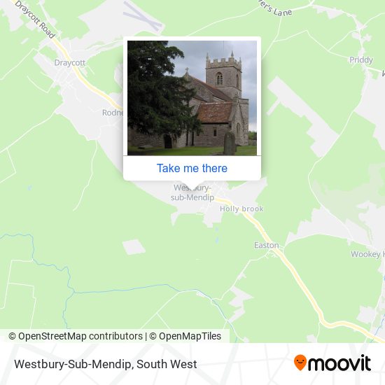Westbury-Sub-Mendip map