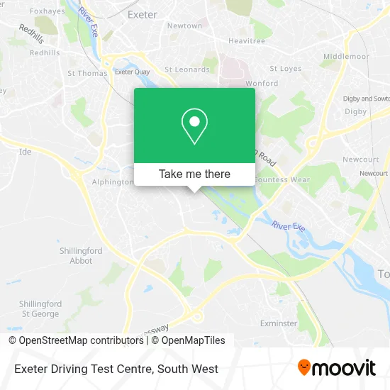 Exeter Test Routes Map How to Get to Exeter Driving Test Centre by Bus or Train?