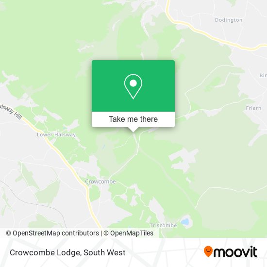 Crowcombe Lodge map