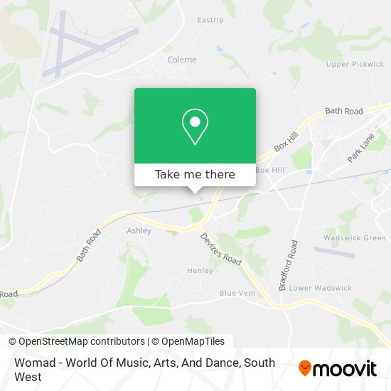 Womad - World Of Music, Arts, And Dance map