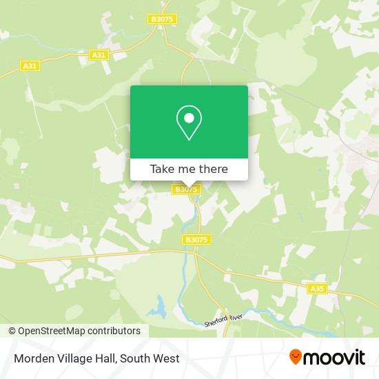Morden Village Hall map