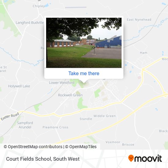 Court Fields School map