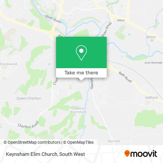 Keynsham Elim Church map