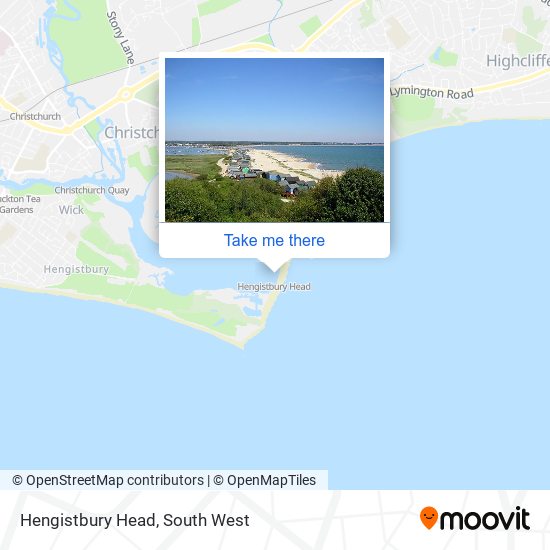Hengistbury Head map