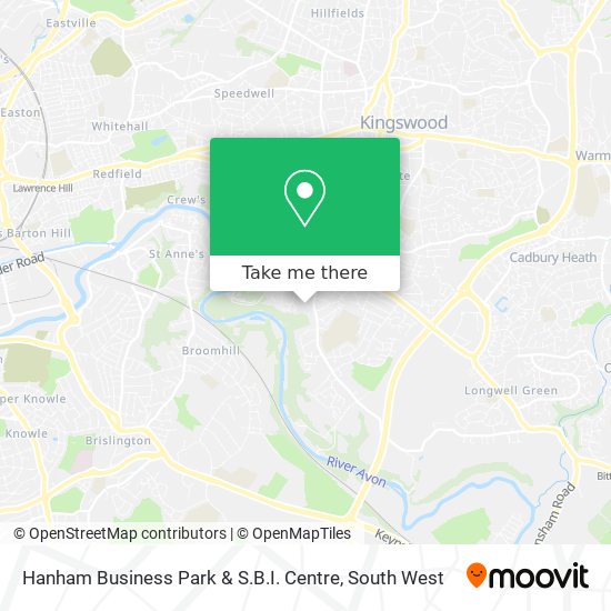 Hanham Business Park & S.B.I. Centre map
