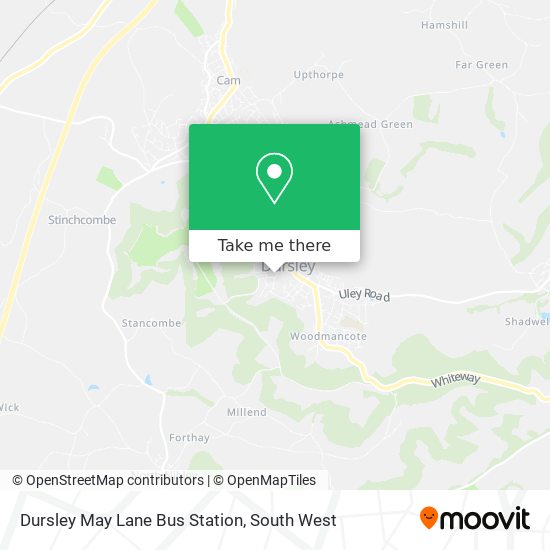 Dursley May Lane Bus Station map