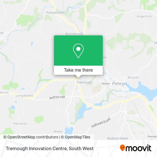 Tremough Innovation Centre map