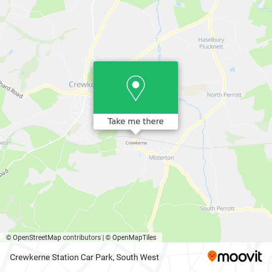 Crewkerne Station Car Park map