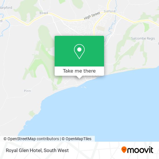 Royal Glen Hotel map