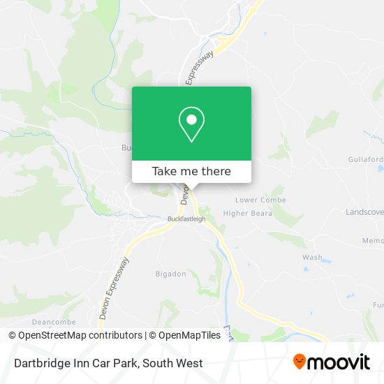 Dartbridge Inn Car Park map