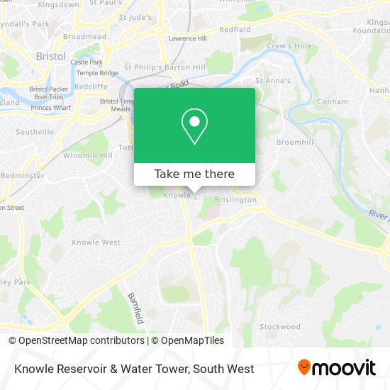 Knowle Reservoir & Water Tower map