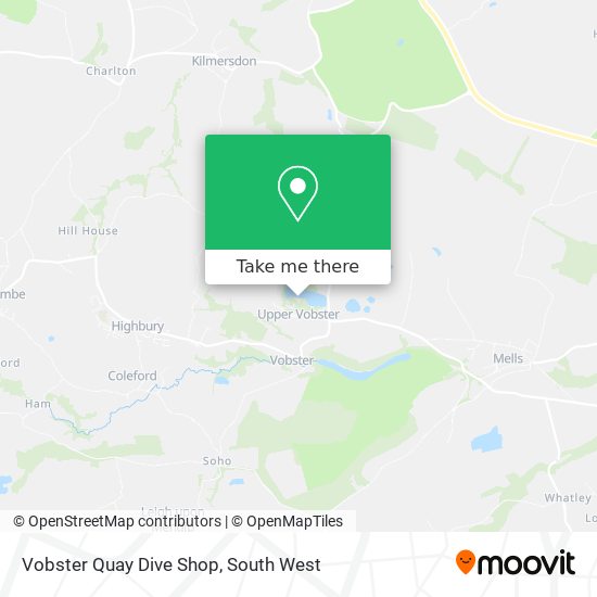Vobster Quay Dive Shop map