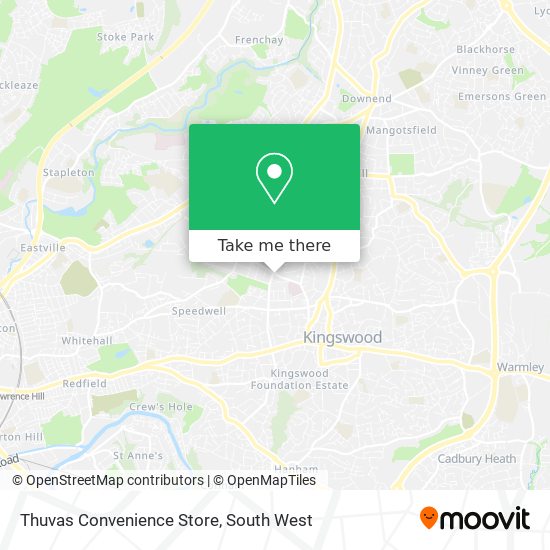 Thuvas Convenience Store map