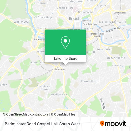 Bedminster Road Gospel Hall map