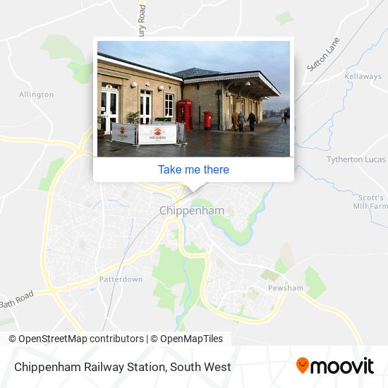 Chippenham Railway Station map