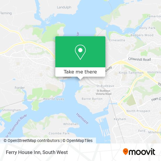 Ferry House Inn map