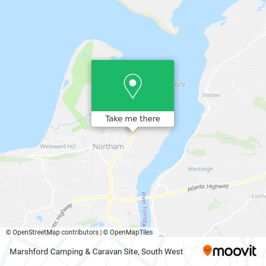 Marshford Camping & Caravan Site map