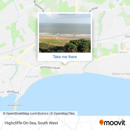 Highcliffe-On-Sea map